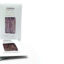Boxed Fermín ibérico salchichón with a clear window showing cured meat, standing on a white background, with two flat packets nearby